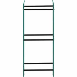 Range-bûches Oshawa 40 X 100 X 35 Cm Verre Transparent Noir [en.casa] -Rangement de jardin Soldes 27571828 3