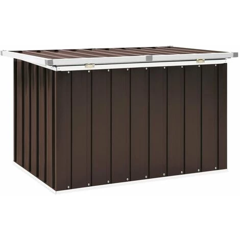 TRUE DEAL Boîte De Rangement De Jardin Marron 109x67x65 Cm 5 TRUE DEAL Boîte De Rangement De Jardin Marron 109x67x65 Cm – Image 3