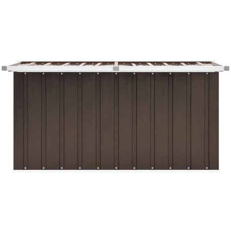 TRUE DEAL Boîte De Rangement De Jardin Marron 129x67x65 Cm 5 TRUE DEAL Boîte De Rangement De Jardin Marron 129x67x65 Cm – Image 3