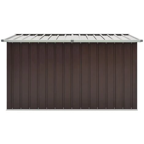 TRUE DEAL Boîte De Rangement De Jardin Marron 171x99x93 Cm 4 TRUE DEAL Boîte De Rangement De Jardin Marron 171x99x93 Cm – Image 2