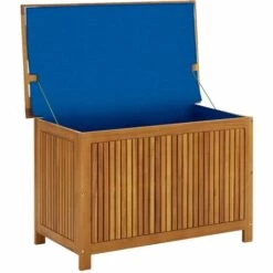 VidaXL Boîte De Rangement De Jardin 90x50x58 Cm Bois D'acacia Solide - Brun -Rangement de jardin Soldes 28111528 5