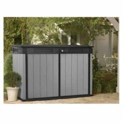 KETER Coffre En Résine OAKLAND BROSSIUM 2100 L - Gris 8 KETER Coffre En Résine OAKLAND BROSSIUM 2100 L - Gris -Rangement de jardin Soldes 28589088 3