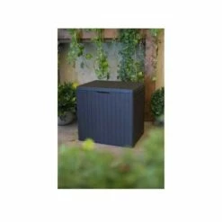 KETER Coffre De Jardin En Résine CITY CUBE - 113L - Anthracite -Rangement de jardin Soldes 28589846 3
