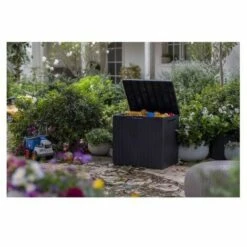 KETER Coffre De Jardin En Résine CITY CUBE - 113L - Anthracite -Rangement de jardin Soldes 28589846 4