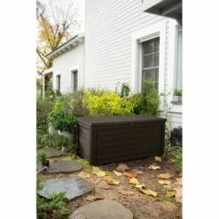 KETER Coffre De Jardin En Résine - NORTHWOOD - 630L - Marron -Rangement de jardin Soldes 28589877 5