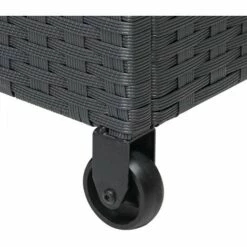 CASARIA Coffre De Rangement En Polyrotin Noir 150x77x73cm 2 Roues Et Poignées Malle De Stockage 2 Vérins 11 CASARIA Coffre De Rangement En Polyrotin Noir 150x77x73cm 2 Roues Et Poignées Malle De Stockage 2 Vérins -Rangement de jardin Soldes 28904033 5