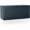 PROSPERPLAST Boîte à Jardin 280L Plastique Anthracite Boardebox 116 X 43,3 X 55 Cm - Anthracite -Rangement de jardin Soldes 29230632 1