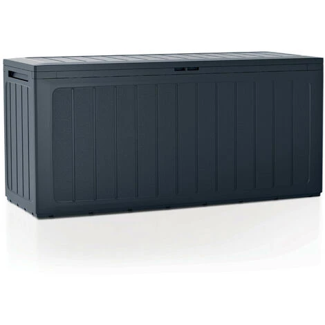 PROSPERPLAST Boîte à Jardin 280L Plastique Anthracite Boardebox 116 X 43,3 X 55 Cm - Anthracite 3 PROSPERPLAST Boîte à Jardin 280L Plastique Anthracite Boardebox 116 X 43,3 X 55 Cm - Anthracite