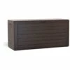 PROSPERPLAST Boîte à Jardin 280L Plastique Ocre Foncé Woodebox 116 X 43,3 X 55 Cm - Ocre Foncé -Rangement de jardin Soldes 29230633 1