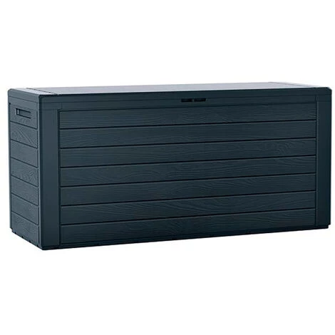 PROSPERPLAST Boîte à Jardin 280L Plastique Anthracite Woodebox 116 X 43,3 X 55 Cm - Anthracite 3 PROSPERPLAST Boîte à Jardin 280L Plastique Anthracite Woodebox 116 X 43,3 X 55 Cm - Anthracite