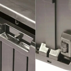 PROSPERPLAST Boîte à Jardin 290L Plastique Anthracite Boxe Board 116,6 X 43,8 X 59,5 Cm - Anthracite -Rangement de jardin Soldes 29230636 4