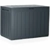 PROSPERPLAST Boîte à Jardin 190L Plastique Anthracite Boardebox 78 X 43,3 X 55 Cm - Anthracite 2 PROSPERPLAST Boîte à Jardin 190L Plastique Anthracite Boardebox 78 X 43,3 X 55 Cm - Anthracite -Rangement de jardin Soldes 29504680 1