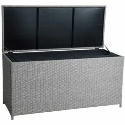 ESTEXO Boîte De Coussin En Rotin Boîte De Jardin Boîte De Rangement Gris-mix -Rangement de jardin Soldes 30317014 4
