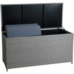 ESTEXO Boîte De Coussin En Rotin Boîte De Jardin Boîte De Rangement Gris-mix -Rangement de jardin Soldes 30317014 5