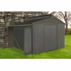 CHALET & JARDIN Bûcher Métal Aspect Bois Vieilli - 1,37 M² 8 CHALET & JARDIN Bûcher Métal Aspect Bois Vieilli - 1,37 M² -Rangement de jardin Soldes 30864566 3