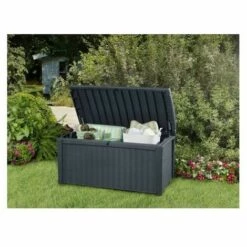 KETER Coffre En Résine BORNEO RIO 400L - Gris Anthracite 8 KETER Coffre En Résine BORNEO RIO 400L - Gris Anthracite -Rangement de jardin Soldes 30995444 3