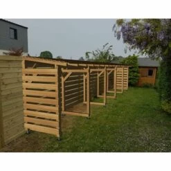 JARDINATOIRE Kit Bûches 10m - Couvert - Cl3 Marron 9 JARDINATOIRE Kit Bûches 10m - Couvert - Cl3 Marron -Rangement de jardin Soldes 31129896 3