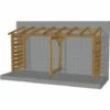 JARDINATOIRE Abri Jardin 4m - Non-couvert - Sans Fond - Cl3 Marron -Rangement de jardin Soldes 31129914 1