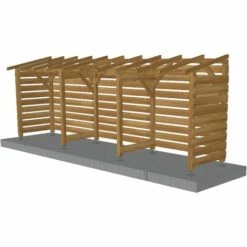 JARDINATOIRE Abri Jardin 6m - Non Couvert - Cl3 Marron