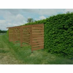 JARDINATOIRE Abri Fumeurs 6m - Couvert - Sans Fond - Cl3 Marron -Rangement de jardin Soldes 31129959 2