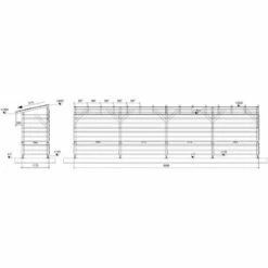 JARDINATOIRE Abri Moto 8m - Non Couvert - Sans Fond - Cl3 Marron -Rangement de jardin Soldes 31129979 3