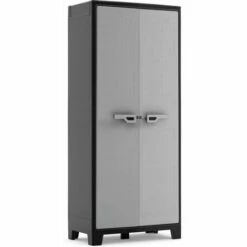 Keter Armoire De Rangement Polyvalente Titan Noir Et Gris 182 Cm - Noir