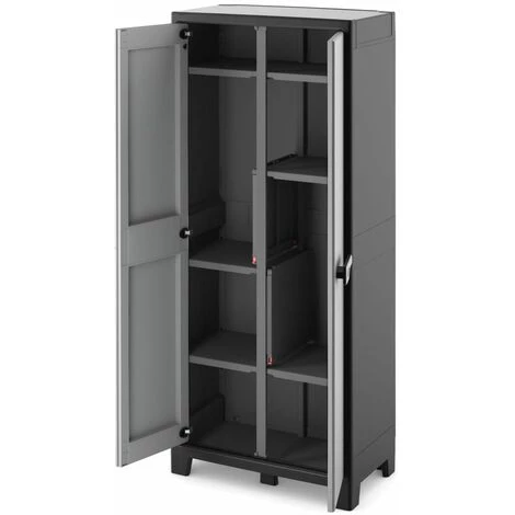 Keter Armoire De Rangement Polyvalente Titan Noir Et Gris 182 Cm - Noir 7 Keter Armoire De Rangement Polyvalente Titan Noir Et Gris 182 Cm - Noir – Image 5