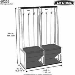 Lifetime Vestiaire De Rangement -Rangement de jardin Soldes 31944052 5