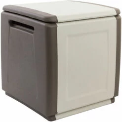 ARTPLAST Coffre De Rangement En Polypropylène, Couleur Ivoire Et Marron. -Rangement de jardin Soldes 33032817 4