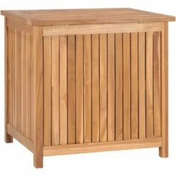 VidaXL Boîte De Rangement De Jardin 60x50x58 Cm Bois De Teck Solide - Brun -Rangement de jardin Soldes 33211711 4