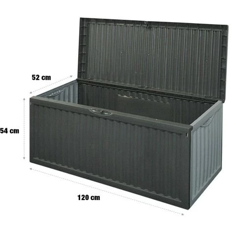 TERRE JARDIN Coffre De Rangement Jardin Grand Volume 240 Litres 4 TERRE JARDIN Coffre De Rangement Jardin Grand Volume 240 Litres – Image 2