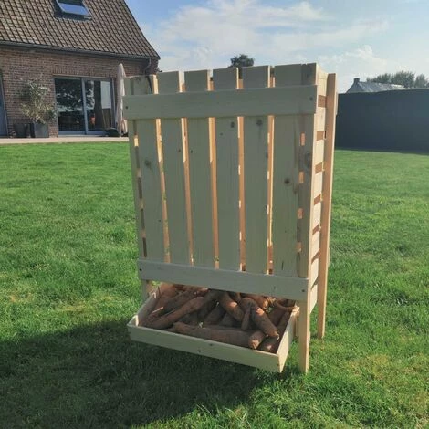 ALICE'S GARDEN Meuble De Rangement Pour Légume Roseval Bois De Pin Canadien. 50x30x80cm. Avec Tiroir. 4 Pieds - Bois 4 ALICE'S GARDEN Meuble De Rangement Pour Légume Roseval Bois De Pin Canadien. 50x30x80cm. Avec Tiroir. 4 Pieds - Bois – Image 2