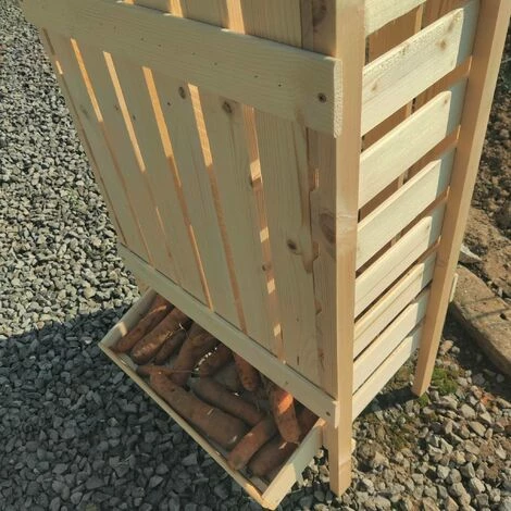 ALICE'S GARDEN Meuble De Rangement Pour Légume Roseval Bois De Pin Canadien. 50x30x80cm. Avec Tiroir. 4 Pieds - Bois 6 ALICE'S GARDEN Meuble De Rangement Pour Légume Roseval Bois De Pin Canadien. 50x30x80cm. Avec Tiroir. 4 Pieds - Bois – Image 4