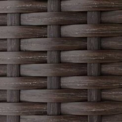 Paris Prix - Coffre De Rangement En Résine "tressé" 132cm Chocolat -Rangement de jardin Soldes 33931774 4