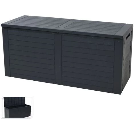 Boîte De Rangement De Jardin Ollie 240 L ProGarden - Anthracite 3 Boîte De Rangement De Jardin Ollie 240 L ProGarden - Anthracite