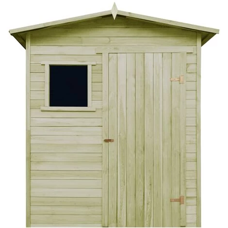 VidaXL Abri De Jardin 1,5 X 2 M Bois De Pin Imprégné - Vert 4 VidaXL Abri De Jardin 1,5 X 2 M Bois De Pin Imprégné - Vert – Image 2