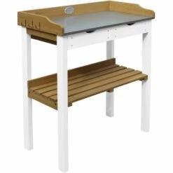 AXI Table De Rempotage Avec 2 Tiroirs En Marron & Blanc | Table De Plantation En Bois Pour L'exterieur - Marron -Rangement de jardin Soldes 34717021 3