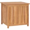 ASUPERMALL Boite De Rangement De Jardin 60x50x58 Cm Bois De Teck Solide