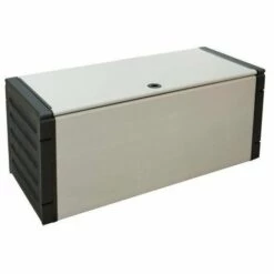 TOOD Malle De Rangement En Résine 110L L 85 X P 34 X H 39 Cm Gris