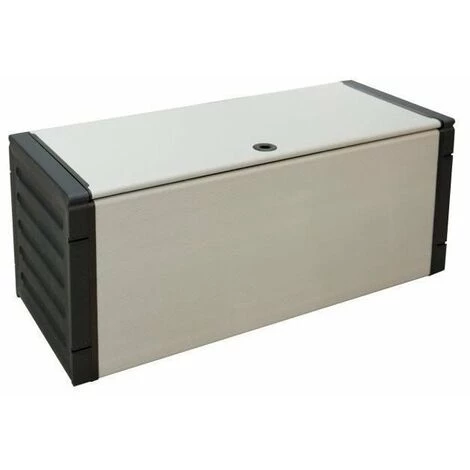 TOOD Malle De Rangement En Résine 110L L 85 X P 34 X H 39 Cm Gris 3 TOOD Malle De Rangement En Résine 110L L 85 X P 34 X H 39 Cm Gris