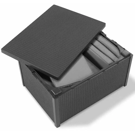 Allibert Table De Rangement Arica Graphite 221044 - Gris 6 Allibert Table De Rangement Arica Graphite 221044 - Gris – Image 4