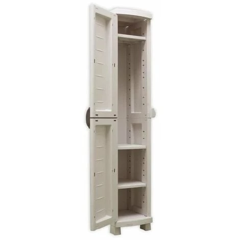 SPACESAVER 35 PLASTIKEN Armoire Haute 1 Porte Avec étageres - L 35 X P 45 X H 184 Cm - Gamme Space SAVER - Intérieur Et Extér… 4 SPACESAVER 35 PLASTIKEN Armoire Haute 1 Porte Avec étageres - L 35 X P 45 X H 184 Cm - Gamme Space SAVER - Intérieur Et Extér… – Image 2