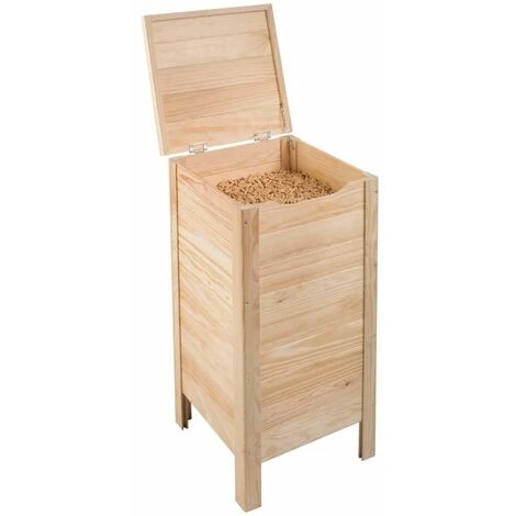 NO-NAME Coffre De Stockage Eiffel En Pin Beige - Naturel 3 NO-NAME Coffre De Stockage Eiffel En Pin Beige - Naturel