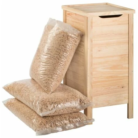 NO-NAME Coffre De Stockage Eiffel En Pin Beige - Naturel 4 NO-NAME Coffre De Stockage Eiffel En Pin Beige - Naturel – Image 2