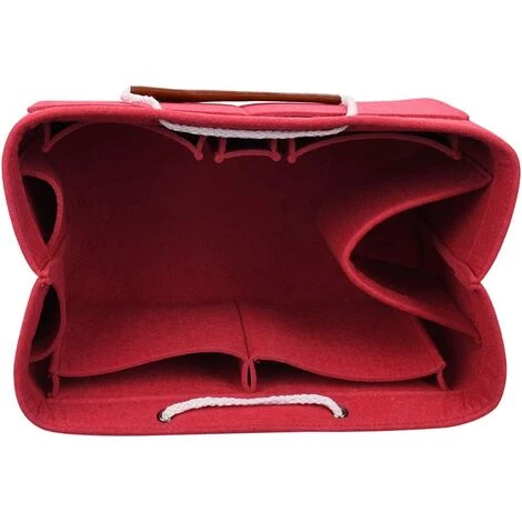 BRIDAY Panier De Rangement Pour Bébé Avec Compartiments Sac à Couche Bébé Organiseur Chambre Bébé Range Pour Nurserie Liste De Naissance Table à Langer Panier Cadeau Fille Garçon Rouge 28x13.5x13.5cm 7 BRIDAY Panier De Rangement Pour Bébé Avec Compartiments Sac à Couche Bébé Organiseur Chambre Bébé Range Pour Nurserie Liste De Naissance Table à Langer Panier Cadeau Fille Garçon Rouge 28x13.5x13.5cm – Image 5