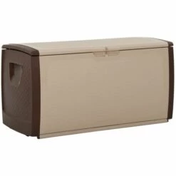 VidaXL Récipient De Stockage Beige Et Marron 122x56x63 Cm - Brun