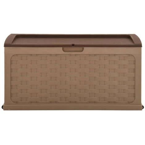 ASUPERMALL Boite De Rangement De Jardin 335 L Moka-Chocolat PP 4 ASUPERMALL Boite De Rangement De Jardin 335 L Moka-Chocolat PP – Image 2