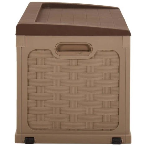ASUPERMALL Boite De Rangement De Jardin 335 L Moka-Chocolat PP 5 ASUPERMALL Boite De Rangement De Jardin 335 L Moka-Chocolat PP – Image 3