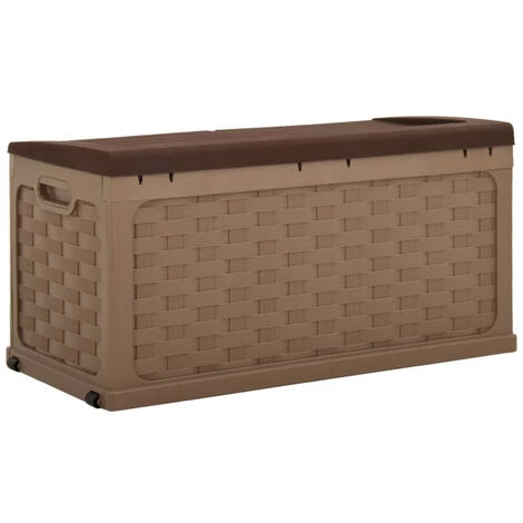 ASUPERMALL Boite De Rangement De Jardin 335 L Moka-Chocolat PP 6 ASUPERMALL Boite De Rangement De Jardin 335 L Moka-Chocolat PP – Image 4