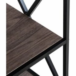 CLP Meuble Console Mendig Dans Le Style Industriel Avec Plateaux En Bois Et Cadre En Métal Marron -Rangement de jardin Soldes 37886381 5